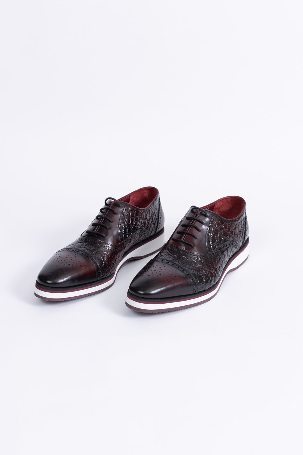 Bordeaux Casual Leather Shoes 902